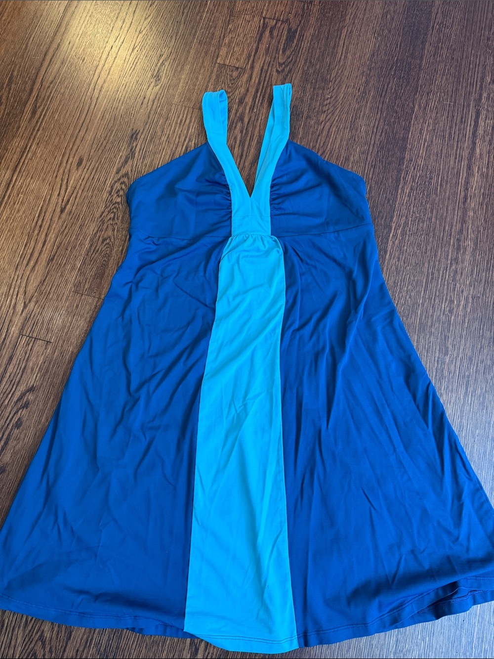 Patagonia Blue and Teal Halter Dress